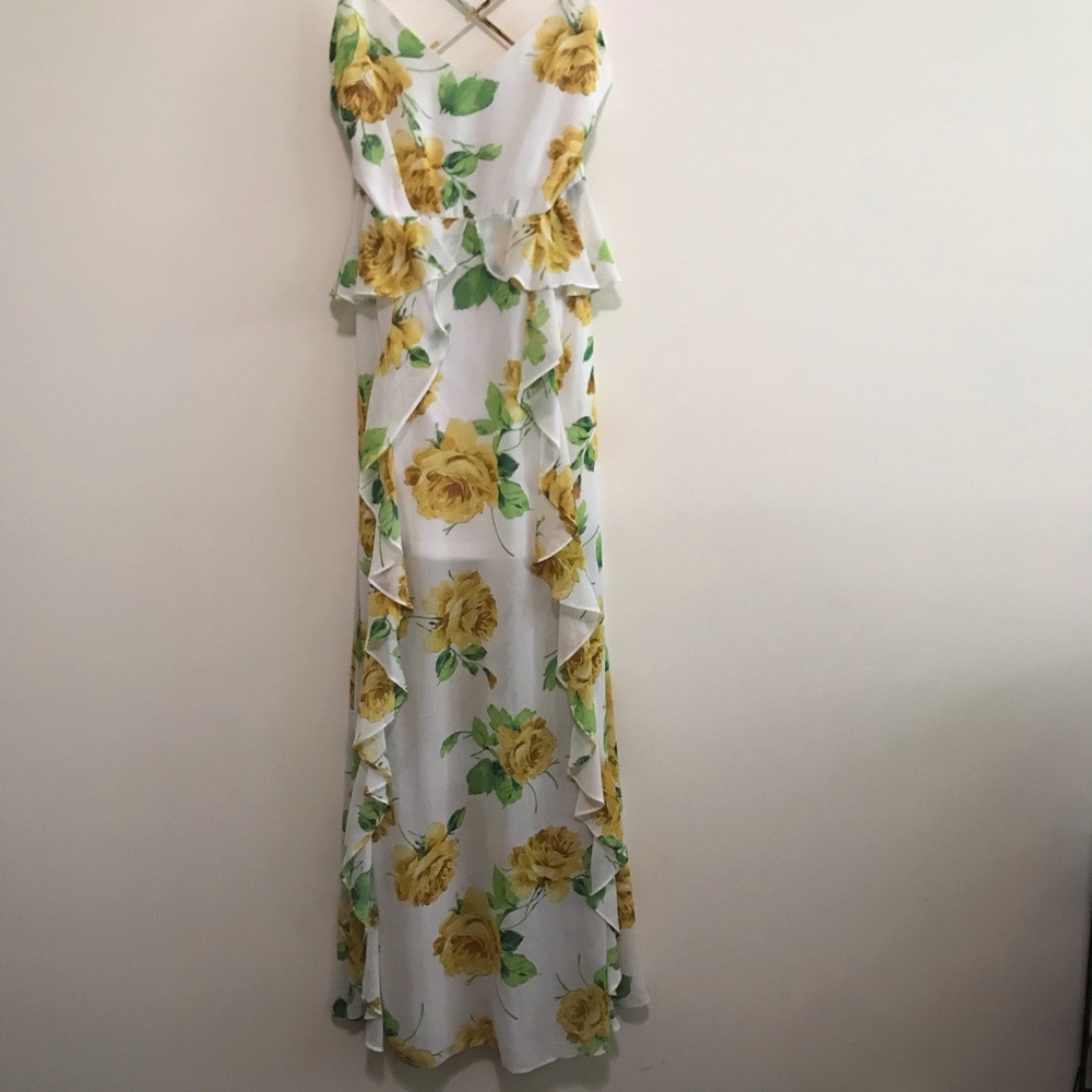 WORN ONCE☝🏼LIKE 🆕 Dress Floral Print Ruffled Maxi 👗